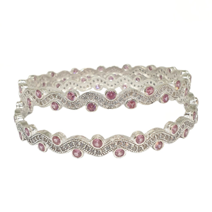 925 Sterling Silver Modern Kadali Bangles MGA