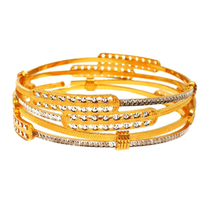 1 gram gold forming designer bangles mga - bg