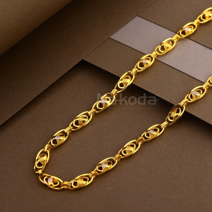 22KT Gold Hallmark Exclusive Mens Hollow Chai
