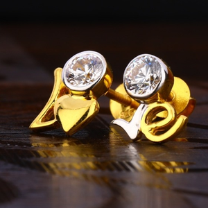22 carat gold antiq ladies earrings rh-le373