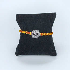 New Design In Silver Rakhi 800