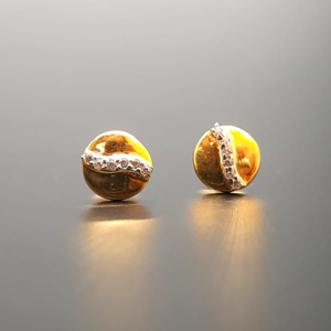 18 ct gold tops for round shape