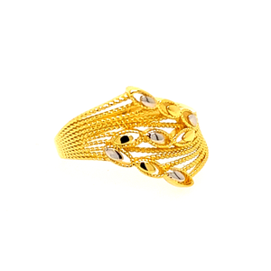 22k Gold Plain Dazzling Ring