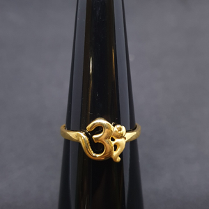 Om ladies ring plain lrg-0303