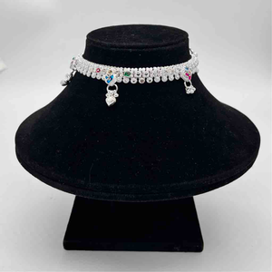 Silver kismat fancy anklets