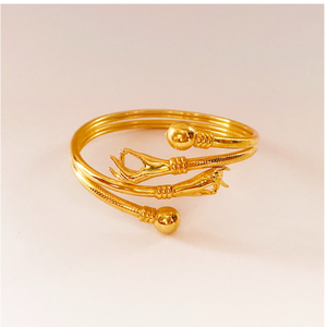 22K Solid Yellow Gold Party Wear Women Bracel