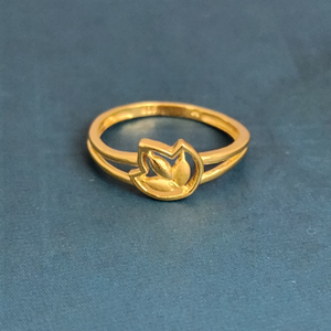 22k gold exclusive plain ladies ring