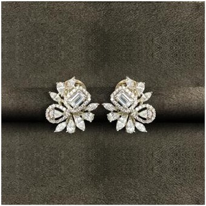 Antique Design 9KT Swarovski Earring