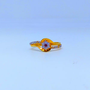 22 KT 916 Hallmark flower diamond Ladies Ring