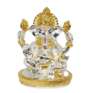 Silver ganeshji murti for Ganesh chaturthi gi
