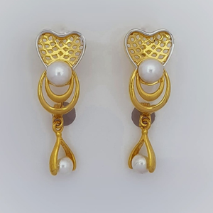 916 gold dazzling pearl earring 