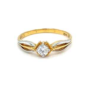 Single diamond ring for ladies - 0lr86