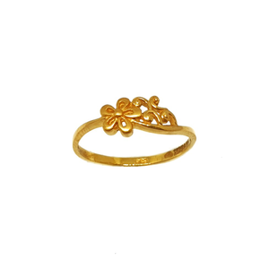 22K Gold Flower Shaped Ring MGA - LRG0432