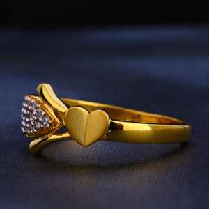 916 Gold  CZ Women's  Ring LR378