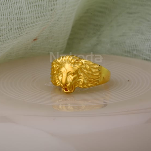 916 Gold CZ Hallmark Gorgeous Mens Plain Ring