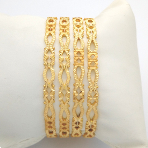 GOLD HALLMARK RAWA BANGLE - 2LR823