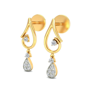 Gold shining earring ber 061