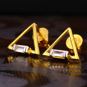 22 carat gold antique ladies earrings RH-LE36