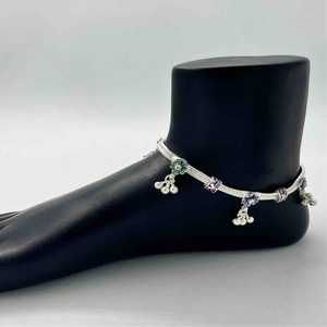 Silver Classic Design Two Line Payal