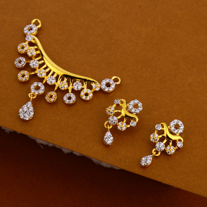 916 Gold Women's Halmark Mangalsutra Pendant 