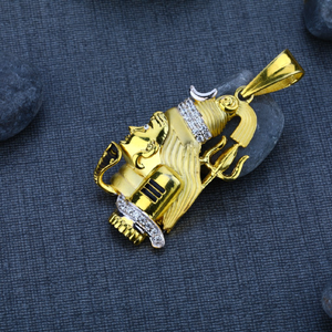 Men's Exclusive 916 Shiv God Gold Pendent- GP