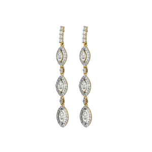 Diamond Gold Gorgeous Design Earrings MDER142