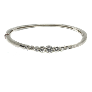 925 Sterling Silver CZ Diamond Bracelet MGA -