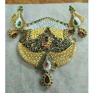 Fancy Gold Antique Mangalsutra Pendant Set