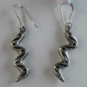 925 sterling silver oxidized earrings