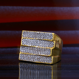 Mens designer gold ring-mhr47