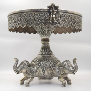 Silver Elephant Idols