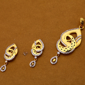 Ladies pendant set 916 cz