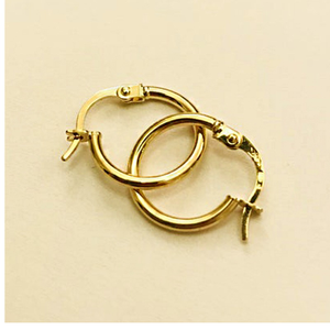 18 Kt Hallmark Solid Yellow Gold Orecchini Do