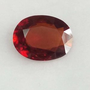 5.21ct oval brown hessonite-gomed