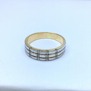 fancy rose gold ladies ring