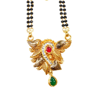 22k Gold Antique Oxidised Mangalsutra MGA - G