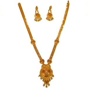 1 gram gold forming necklace set mga - gfn003