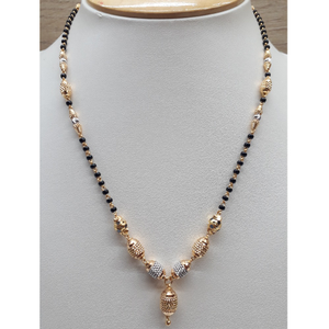 22Kt Gold Fancy Vertical Mangalsutra Dokia IO