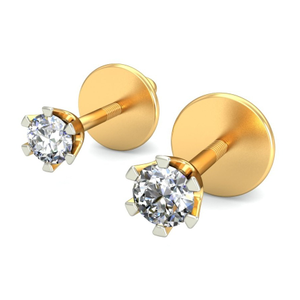 Gold glam diamond earrings ber 026