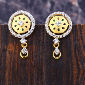 22 carat gold antique ladies earrings RH-LE33