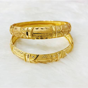 22K Gold Fancy Bangle Kada