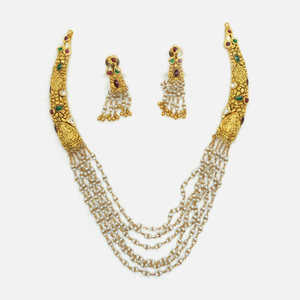 22KT Gold Antique Wedding Jewellery Set RHJ-4