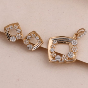 20 carat rose gold ladies pendants set RH-PS9