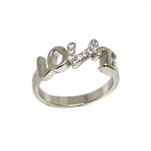 925 Sterling Silver Love Ring MGA - LRS3377