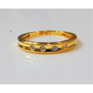 22kt Gold Cz Casting Ladies Ring