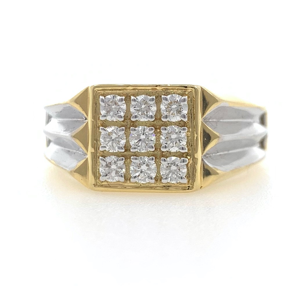Buy New Model American Diamond White 9 Stone Ring Buy Online