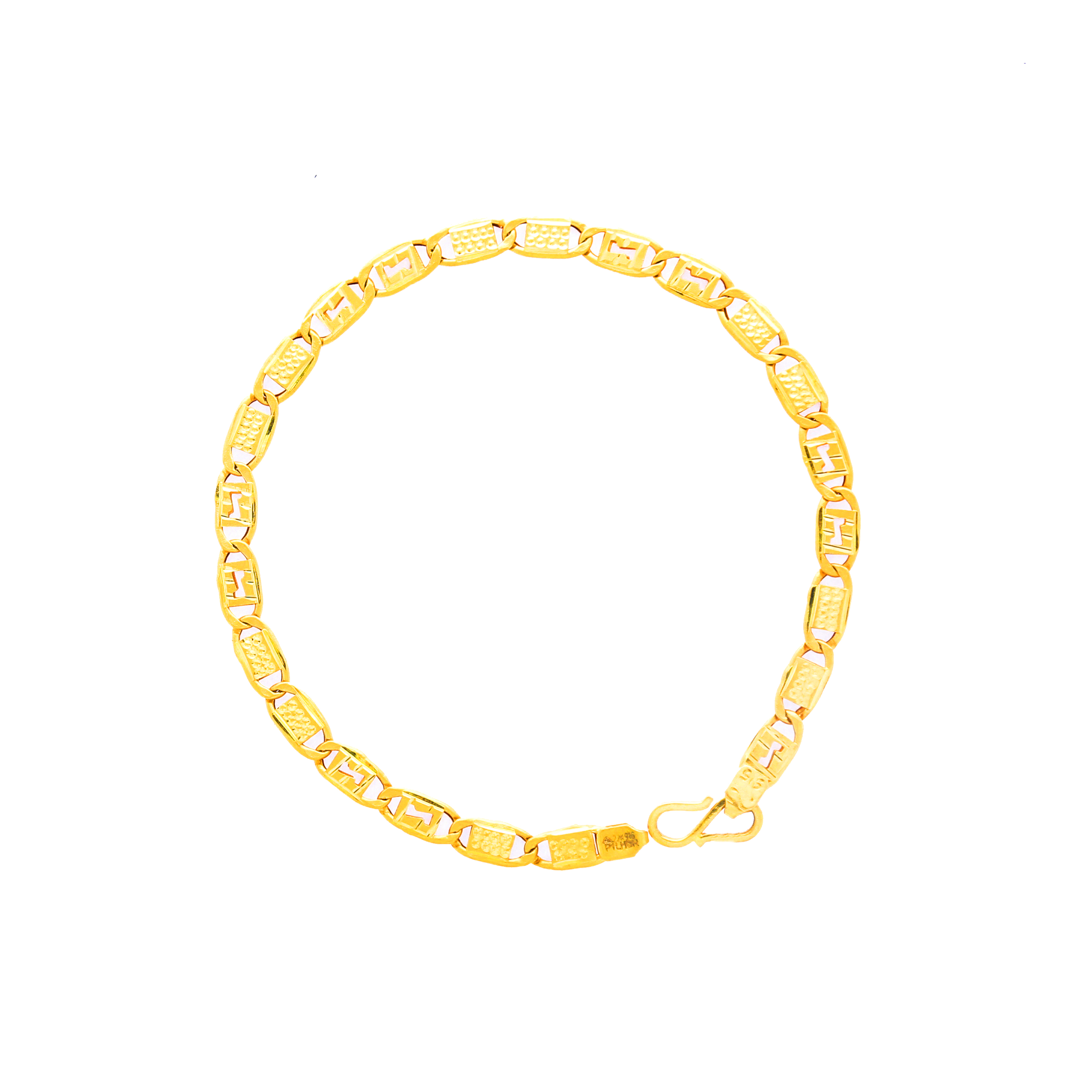 Experience 107+ gold bracelet for men