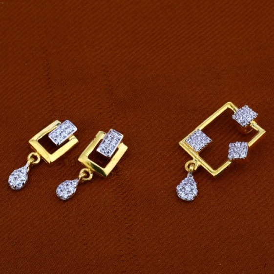22 carat gold classical ladies pendants set RH-PS723