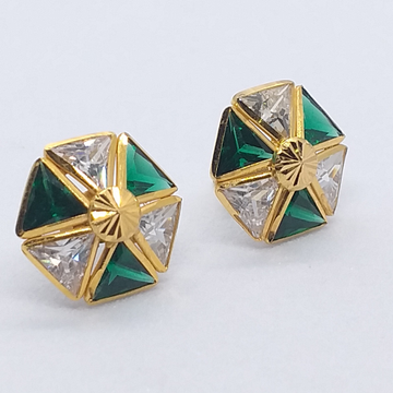 18k Gold Stone Ladies Earrings by 