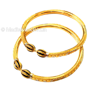22k Gold Meenakari Copper Kadli Bangles MGA - GK02...